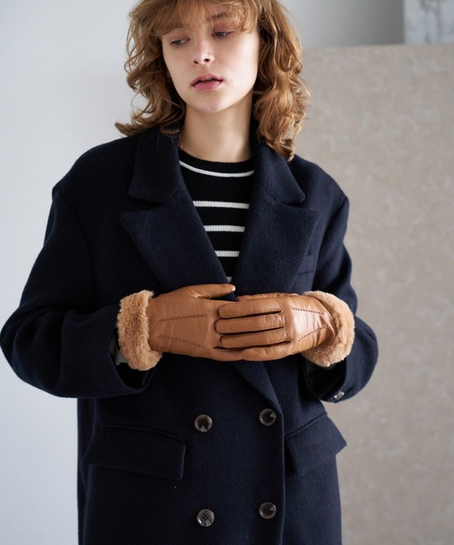 LANVIN en Bleu 手袋 レザー手袋 レディース : ZOZOTOWN Yahoo!店