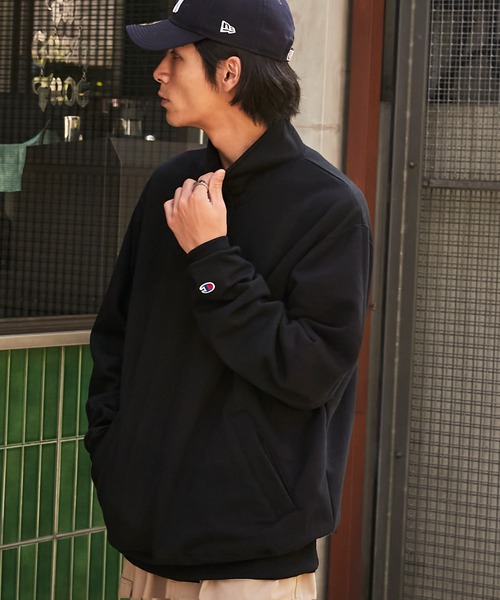 Champion トレーナー スウェット Powerblend Half Zip Sweat