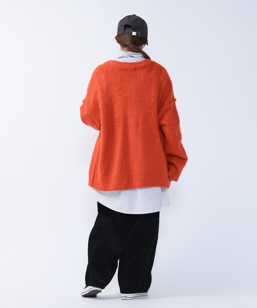 CALIFORNIA OUTFITTERS カーディガン 2-10B3 深 Vネック シャギー