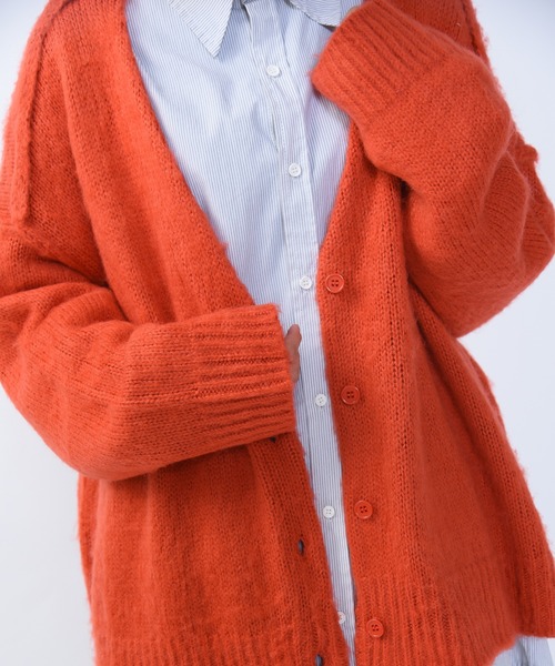 CALIFORNIA OUTFITTERS カーディガン 2-10B3 深 Vネック シャギー