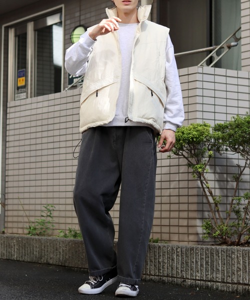 SITRY ダウンベスト ベスト nylon washer fabric level 7 vest