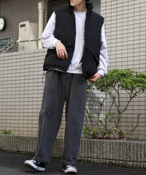 SITRY ダウンベスト ベスト nylon washer fabric level 7 vest
