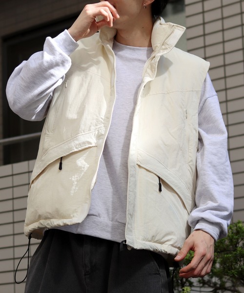 SITRY ダウンベスト ベスト nylon washer fabric level 7 vest