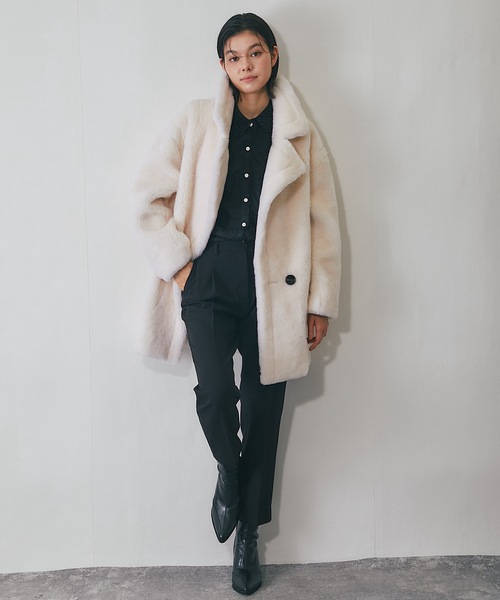 SMILE ORCHID（スマイルオーキッド） ムートンコート ボアコート