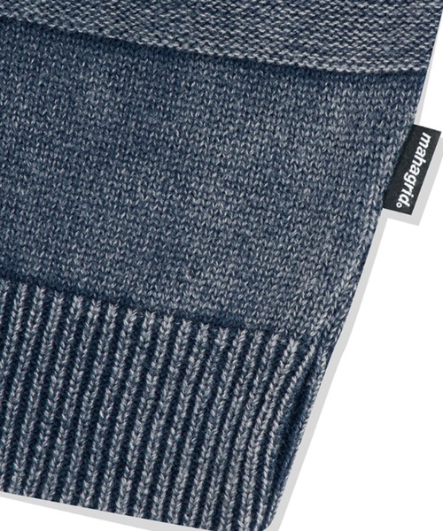 セーター ニット 「mahagrid/マハグリッド」WASHED STRIPE KNIT/ボーダーニット メンズ レディース