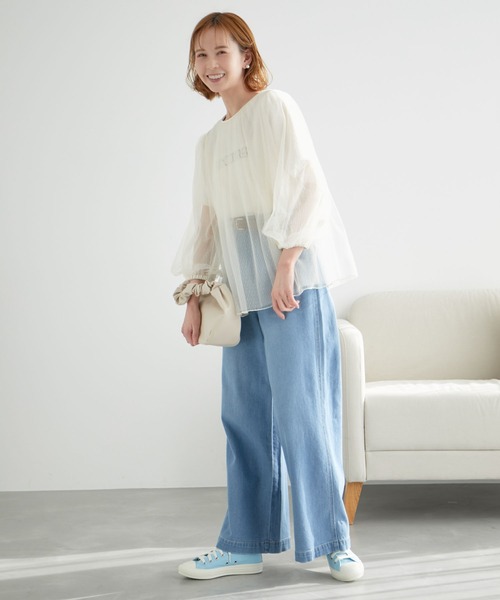 poi ポィ　チュールトップス　シアートップス Tulle top naminami | PoI