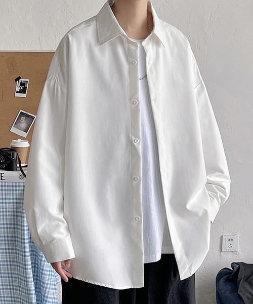 463 PGG レディース 長袖シャツ オーバーサイズ ホワイト 1 M 463 PGG レディース 長袖シャツ オーバーサイズ ホワイト 1 M