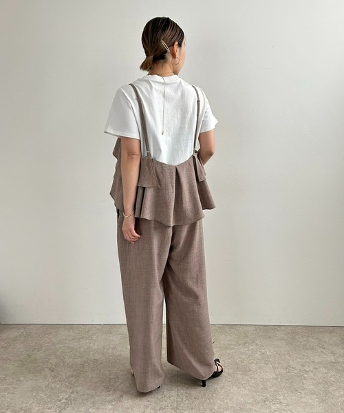 新品【LHELBIE】フリルビスチェキャミサロペット フリルビスチェキャミサロペット LHELBIE│Eimee Law & LHELBIE