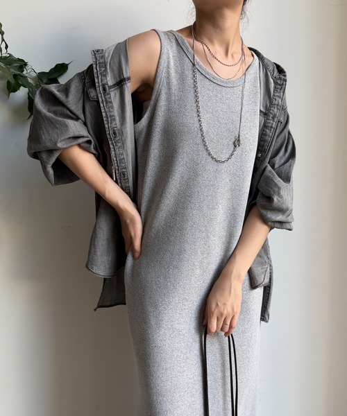 DouDou ワンピース ブークレーダンボールタンクワンピース