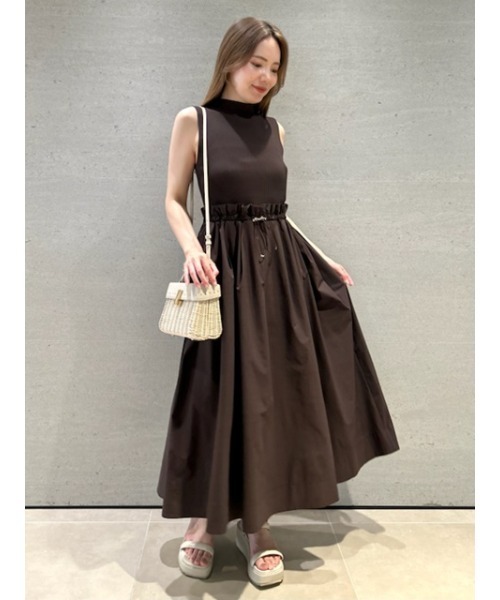 CELFORD ワンピース ドロストニットドッキングワンピース : ZOZOTOWN  