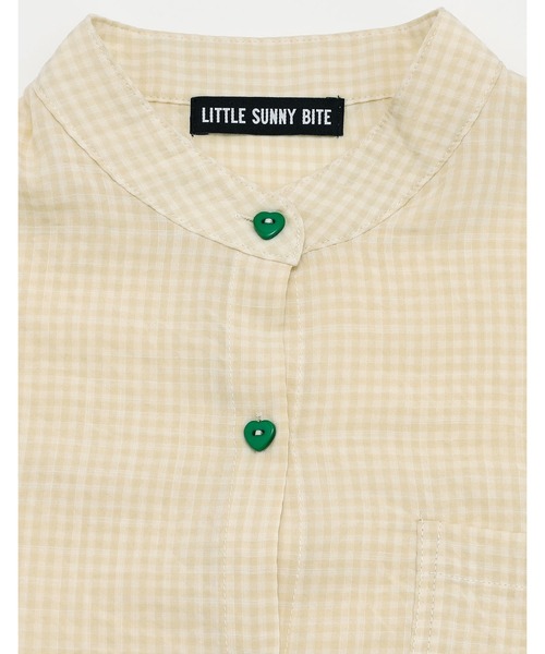 ブラウス シャツ 「Little Sunny Bite」checked long shirts レディース メンズ Little sunny bite ブラウス シャツ 「Little Sunny Bite