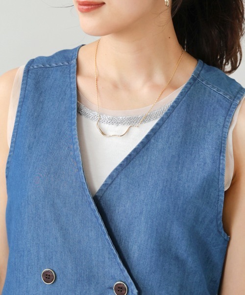 新しいブランド ワンピース Jeloud Bou ロングデニムジレ Yahoo!店 ZOZOTOWN : トップス