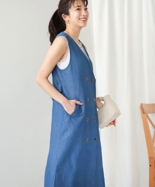 Bou Jeloud ワンピース ロングデニムジレ : ZOZOTOWN Yahoo!店
