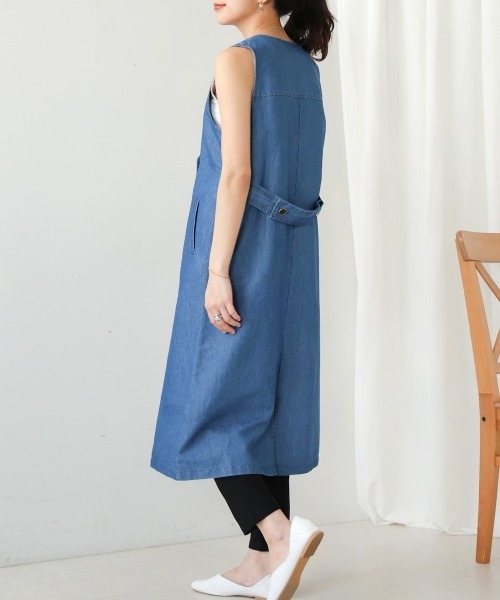 【新品未使用】LOUNI ジレ Bou Jeloud ワンピース ロングデニムジレ : ZOZOTOWN Yahoo!店