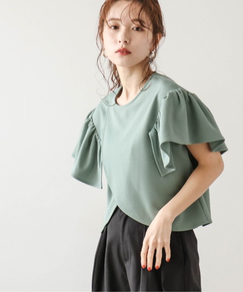 tシャツ ラッフルフリルカットソー レディース Tiara tシャツ ラッフルフリルカットソー レディース : ZOZOTOWN