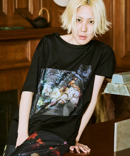 tシャツ OPULENCE × Shinichiro Shiraishi フォトTシャツ(レディース) レディース OPULENCE tシャツ × Shinichiro Shiraishi フォトTシャツ