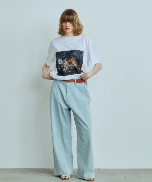 tシャツ OPULENCE × Shinichiro Shiraishi フォトTシャツ(レディース) レディース OPULENCE tシャツ × Shinichiro Shiraishi フォトTシャツ