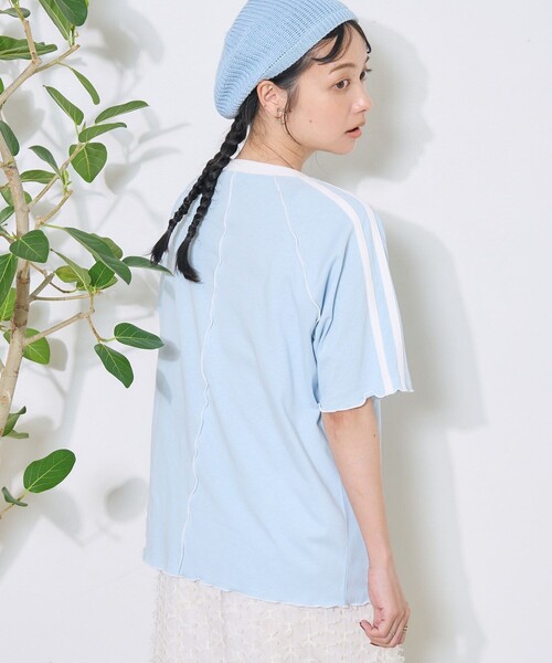 FREAK'S STORE tシャツ 配色メローラインTシャツ レディース