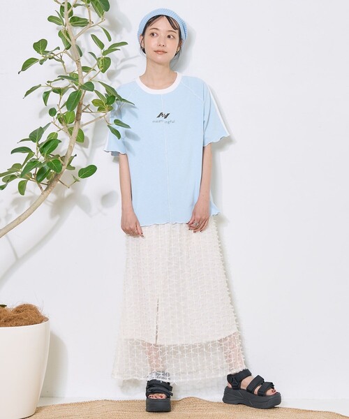 FREAK'S STORE tシャツ 配色メローラインTシャツ レディース