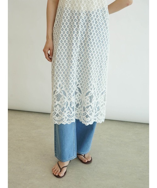 FIKA.（フィーカ） ワンピース Crochet lace cami dress : ZOZOTOWN