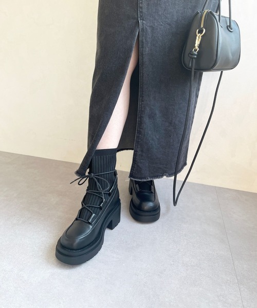 ORiental TRaffic（オリエンタルトラフィック） ブーツ ニット