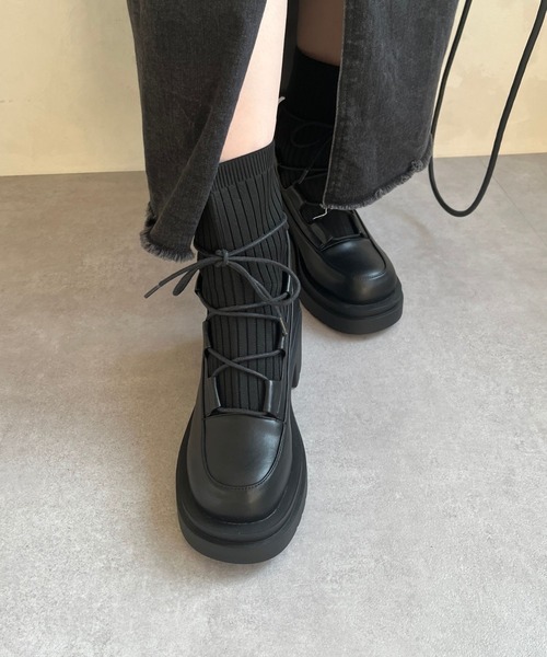 ORiental TRaffic（オリエンタルトラフィック） ブーツ ニット