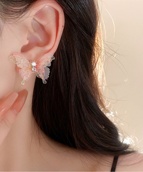 LA VORAGINE ピアス 蝶のピアス レディース : ZOZOTOWN Yahoo!店