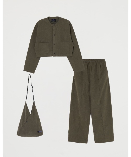 プリーツ 長袖 カーディガン ワイドパンツ セット 2色 s11048 THOUSAND MILE セットアップ 「THOUSAND MILE」CARDIGAN＆WIDE