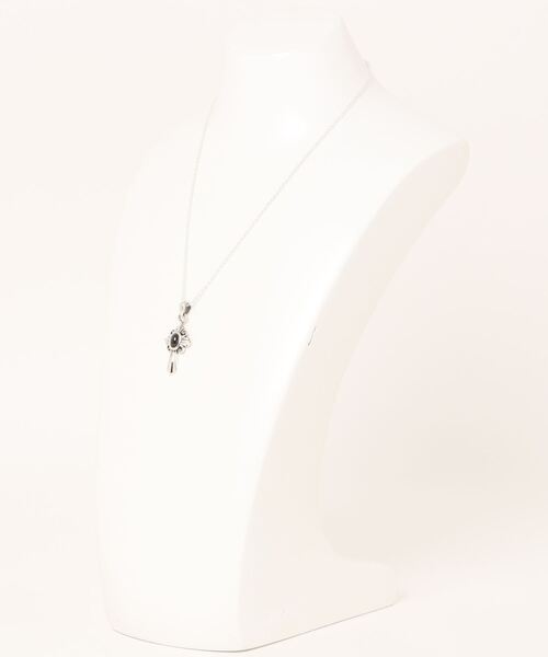 con affetto ネックレス シルバー925ブラックスタークロスネックレス 