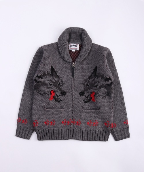 HOUSTON（ヒューストン） カーディガン カウチン ニットジャケット