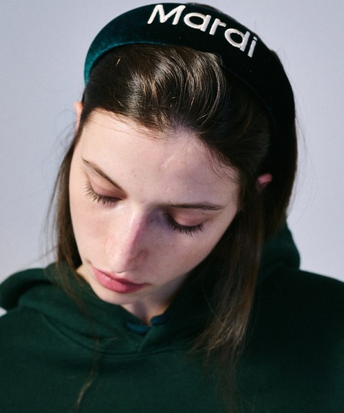 Mardi Mercredi ヘアバンド HAIR BAND LOGO EMBELLISHMENT
