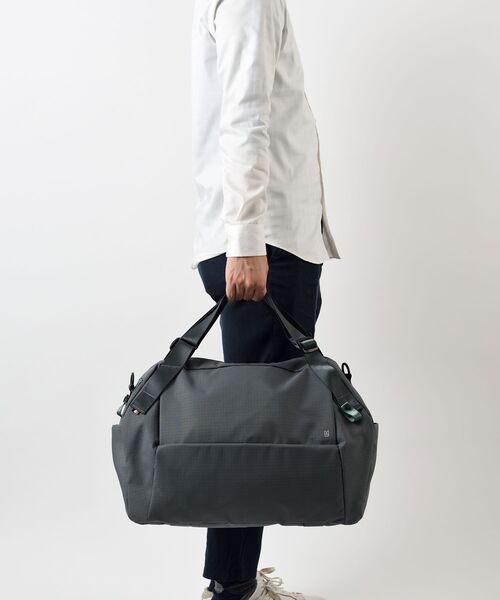 【新品】MILESTO Hutte ボストンバッグ ライトグレー TRAVEL SHOP MILESTO ボストンバッグ Hutte ボストンバッグ レディース