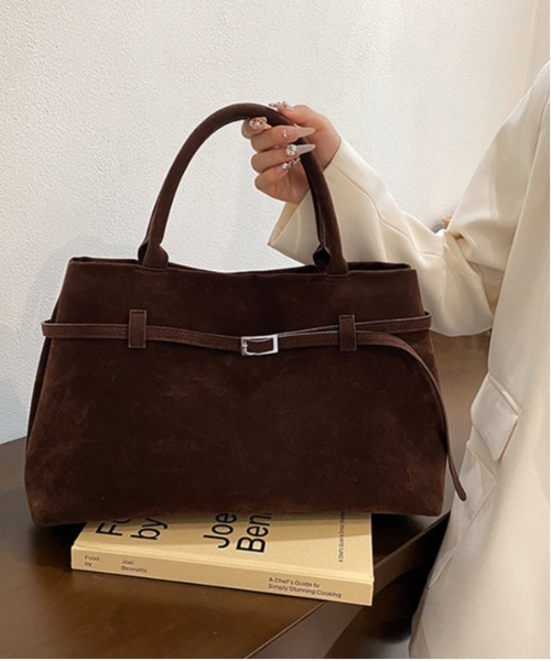 FREE STYLISTS ショルダーバッグ バッグ A4対応大容量 スエード