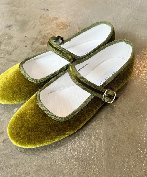 StyleSea（スタイルシー） バレエシューズ パンプス ベルベット