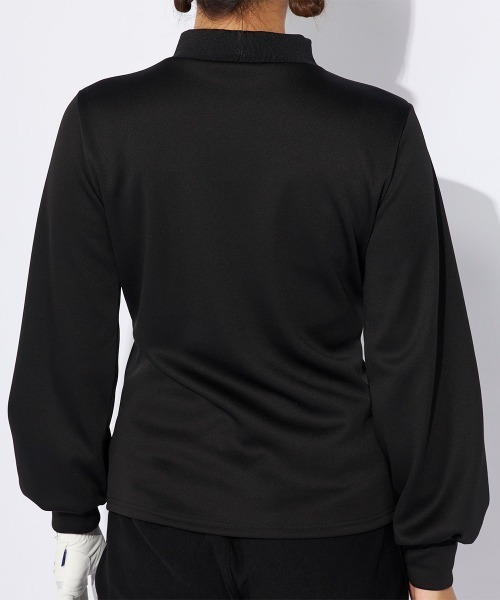 FILA GOLF tシャツ 裏ベロア長袖モックネックシャツ レディース