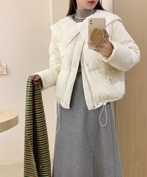 Liten セーラーカラーコート　ネイビー　liten 楽天市場】コート レディース セーラーカラー アウター トップス