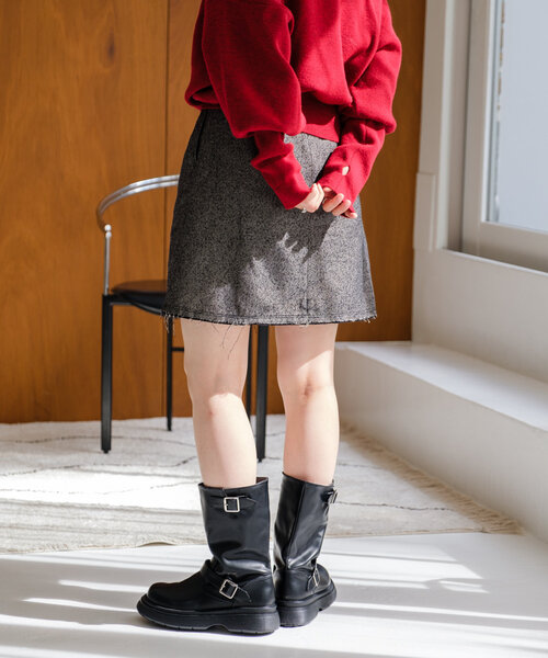 Kastane（カスタネ） スカート 「セットアップ対応」ジャガードミニ