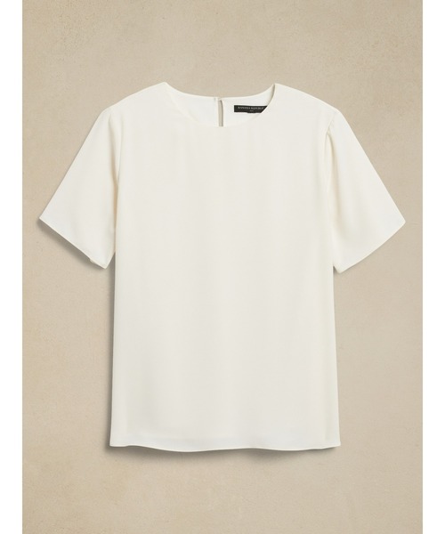 「BANANA REPUBLIC FACTORY STORE」 半袖ブラウス X-SMALL ブラウン レディース BANANA REPUBLIC 「BANANA FACTORY STORE」 半袖ブラウス X