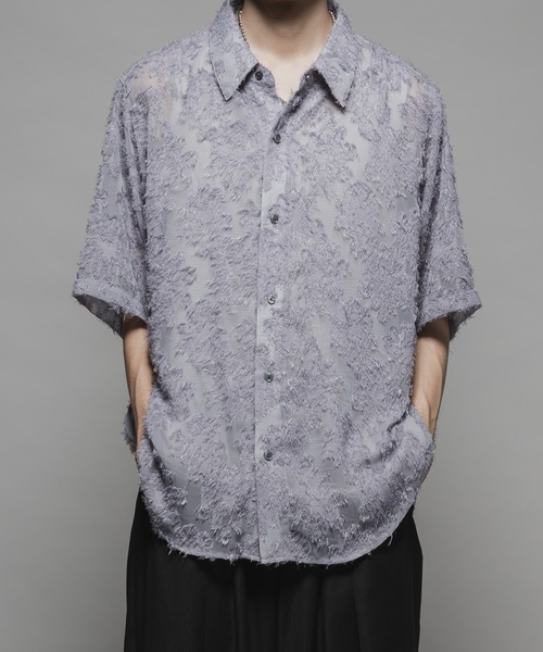 Casper John シャツ Various loose shirts -fringe sheer