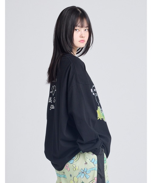tシャツ /little sunny bite x natalie krim/long tee レディース メンズ Little sunny bite tシャツ 「little x natalie krim」 a girl