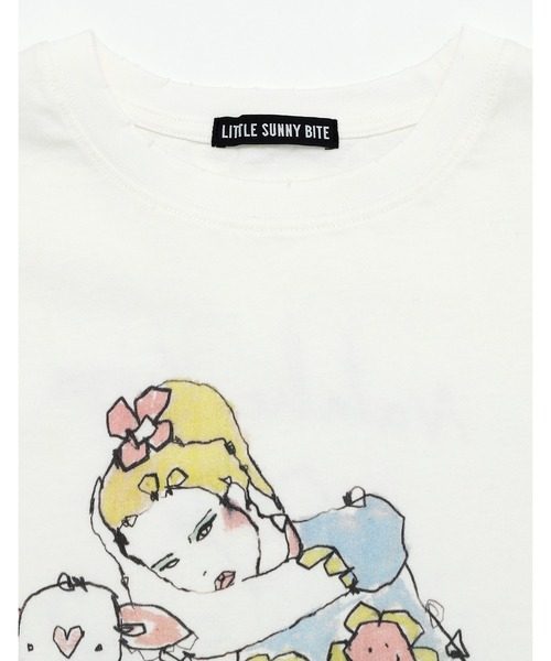 Little sunny bite tシャツ 「little x natalie krim」 a girl