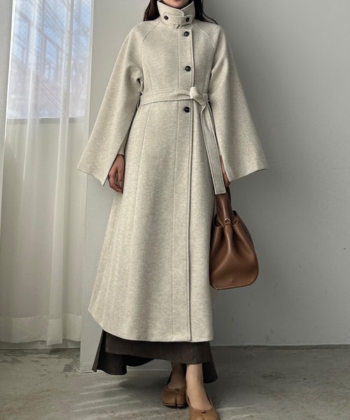「Louere」 ステンカラーコート X-LARGE アイボリー レディース_画像2