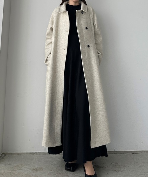 「Louere」 ステンカラーコート X-LARGE アイボリー レディース_画像4