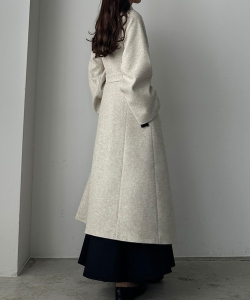 「Louere」 ステンカラーコート X-LARGE アイボリー レディース_画像5