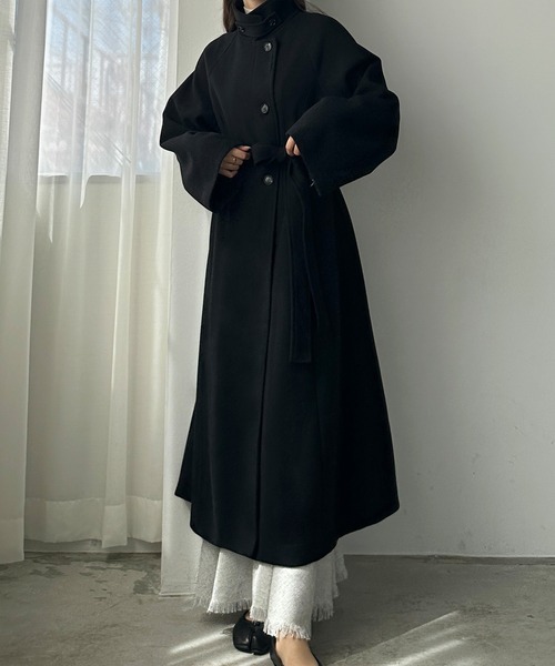 「Louere」 ステンカラーコート X-LARGE アイボリー レディース_画像9