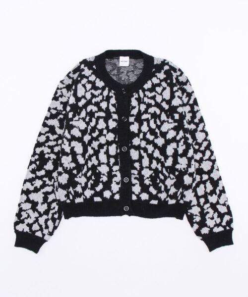 「Isn't She?」 ニットカーディガン FREE ブラック レディース_画像3