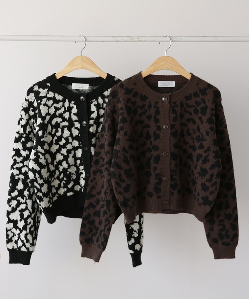 「Isn't She?」 ニットカーディガン FREE ブラック レディース_画像9