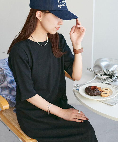 5分袖ワンピース（色：グレー系）のおすすめ人気商品一覧 通販 - Yahoo