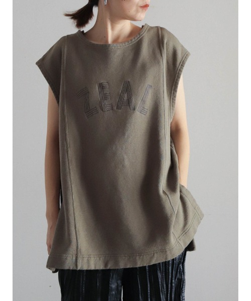 tシャツ リネンコットン裏毛　フレンチロングプルオーバー レディース