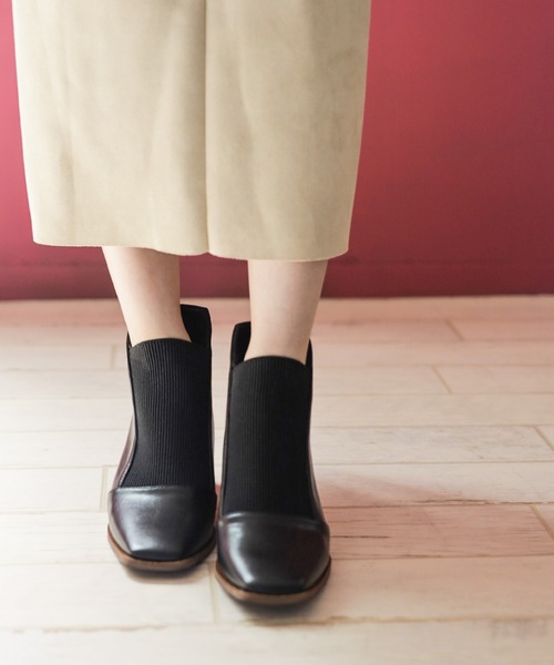 「SESTO」 ショートブーツ 25.5cm ブラック レディース_画像7